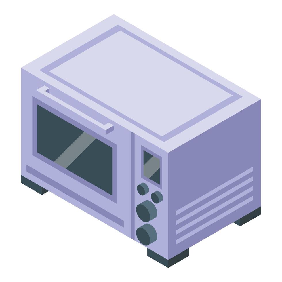Cooking microwave icon isometric vector. Home cook vector