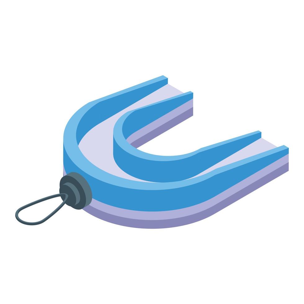 Sport mouthguard icon isometric vector. Dental guard vector