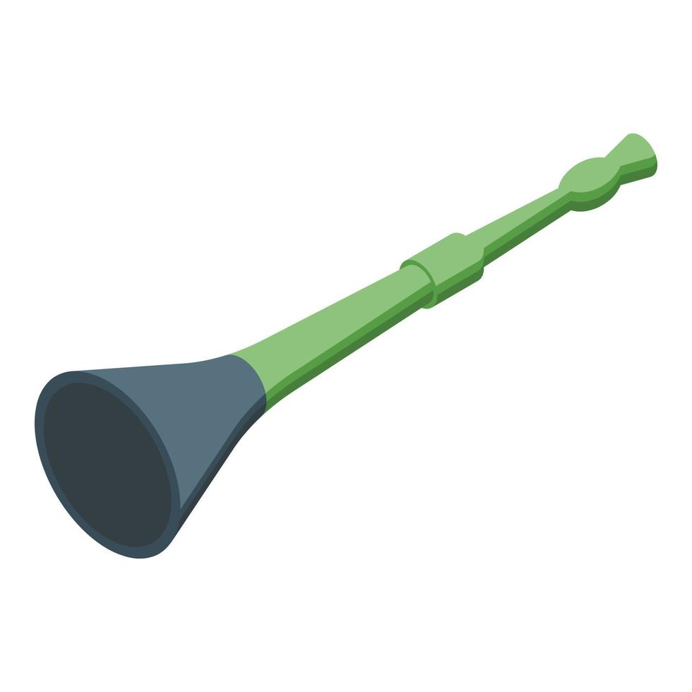 Noise vuvuzela icon isometric vector. Soccer horn vector