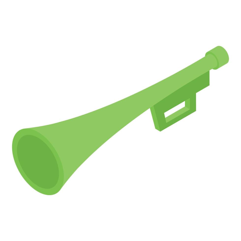 Loud vuvuzela icon isometric vector. Soccer trumpet vector