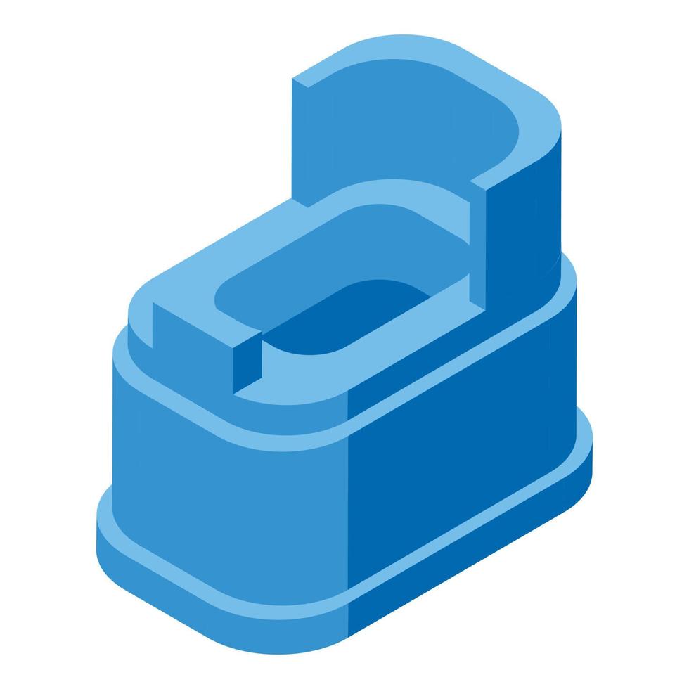Care potty icon isometric vector. Child toilet vector