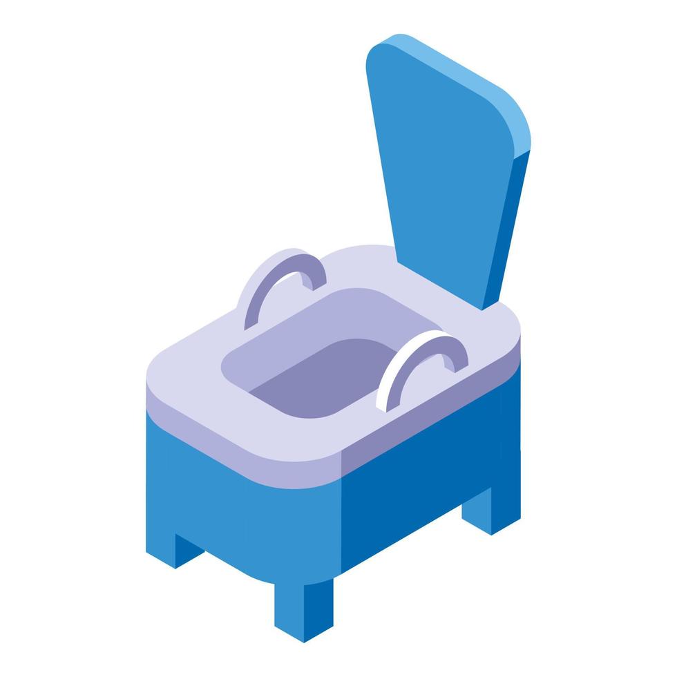 Child potty icon isometric vector. Baby toilet vector