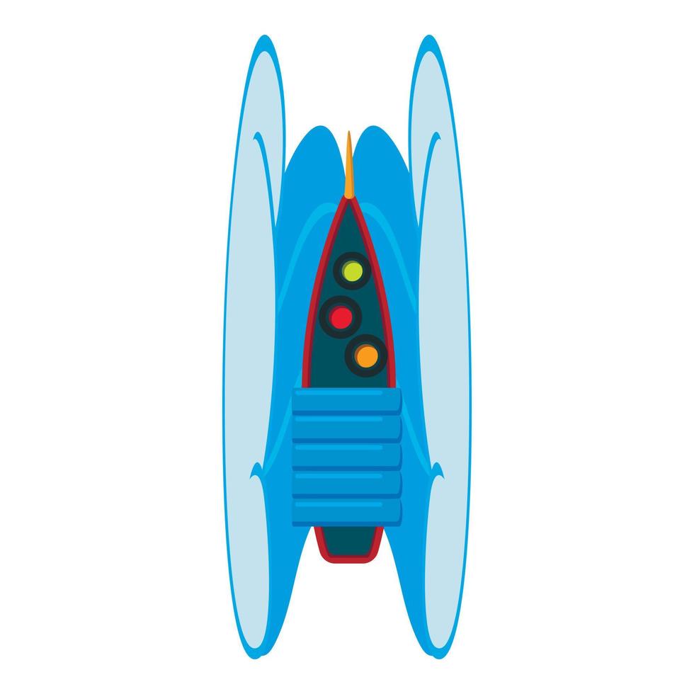 playa barco icono isométrica vector. largo de madera barco con inflable colchón icono vector