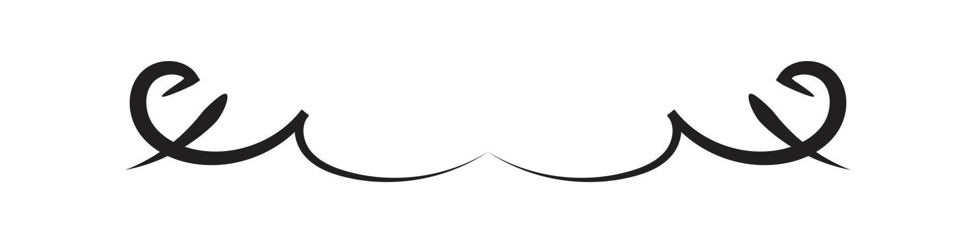 divisor aislado en blanco antecedentes. minimalista divisor. vector ilustración