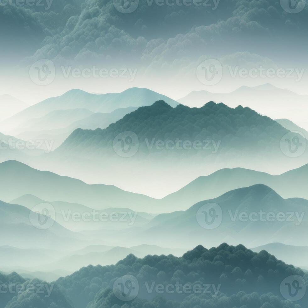 A minimalist mountain range pattern photo