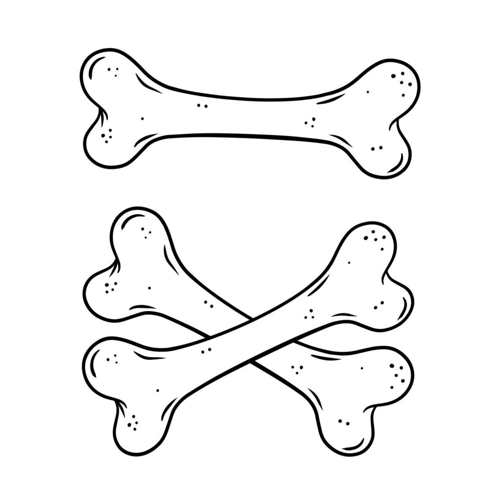 Human bone. Set of vector skeleton Elements.