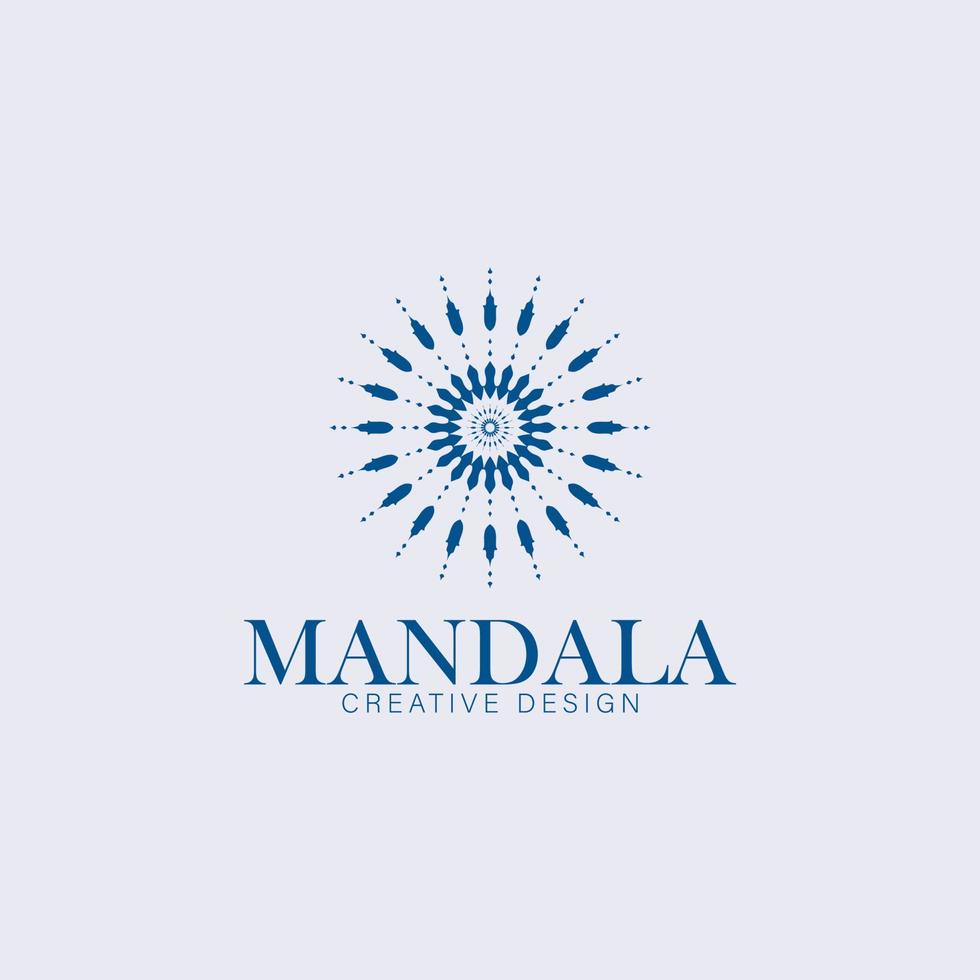 abstract geometric mandala ornament logo design,ethnic  flower motif  insignia vector