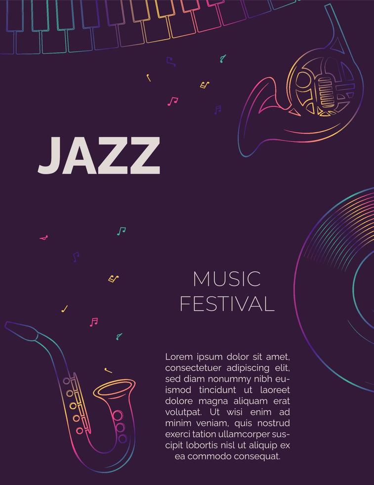 music festival poster vector