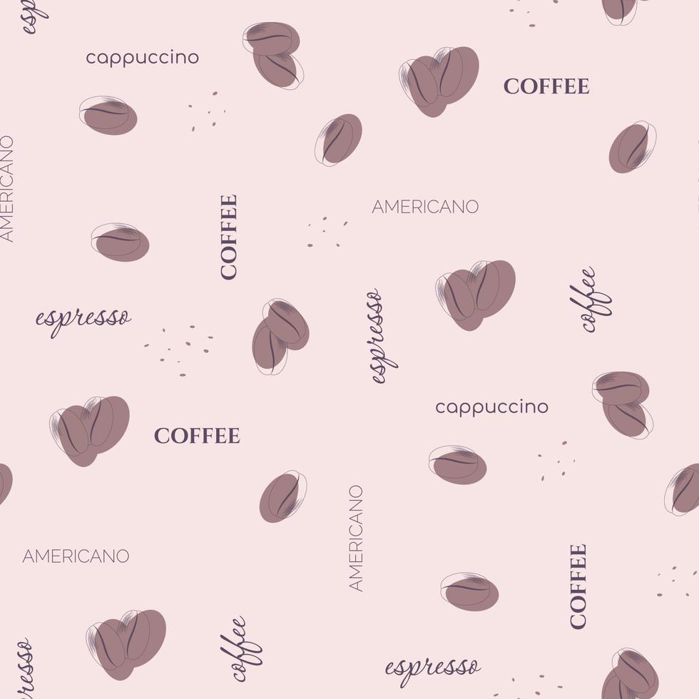 coffee pattern design vector