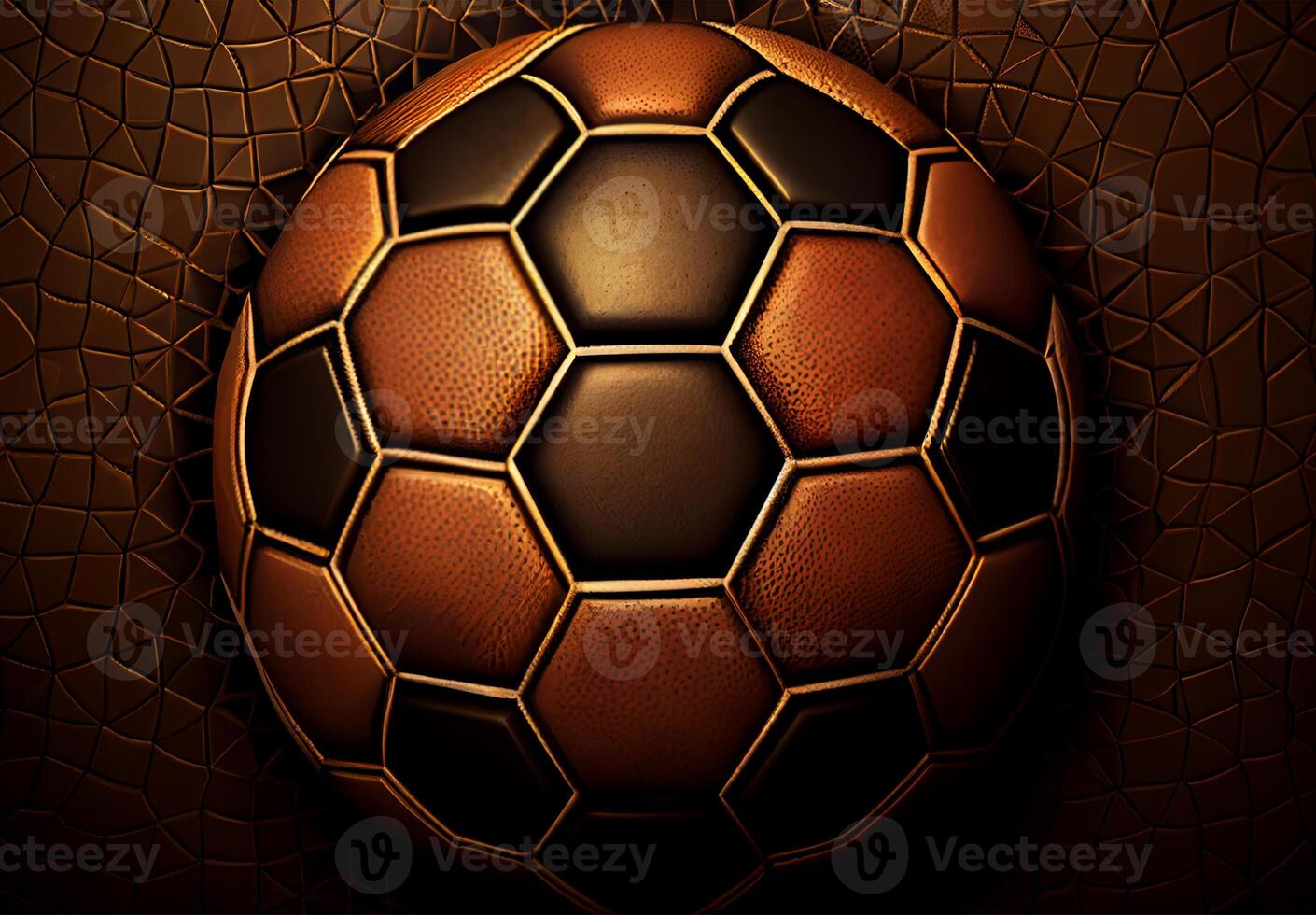 Abstract sports poster soccer ball - image photo