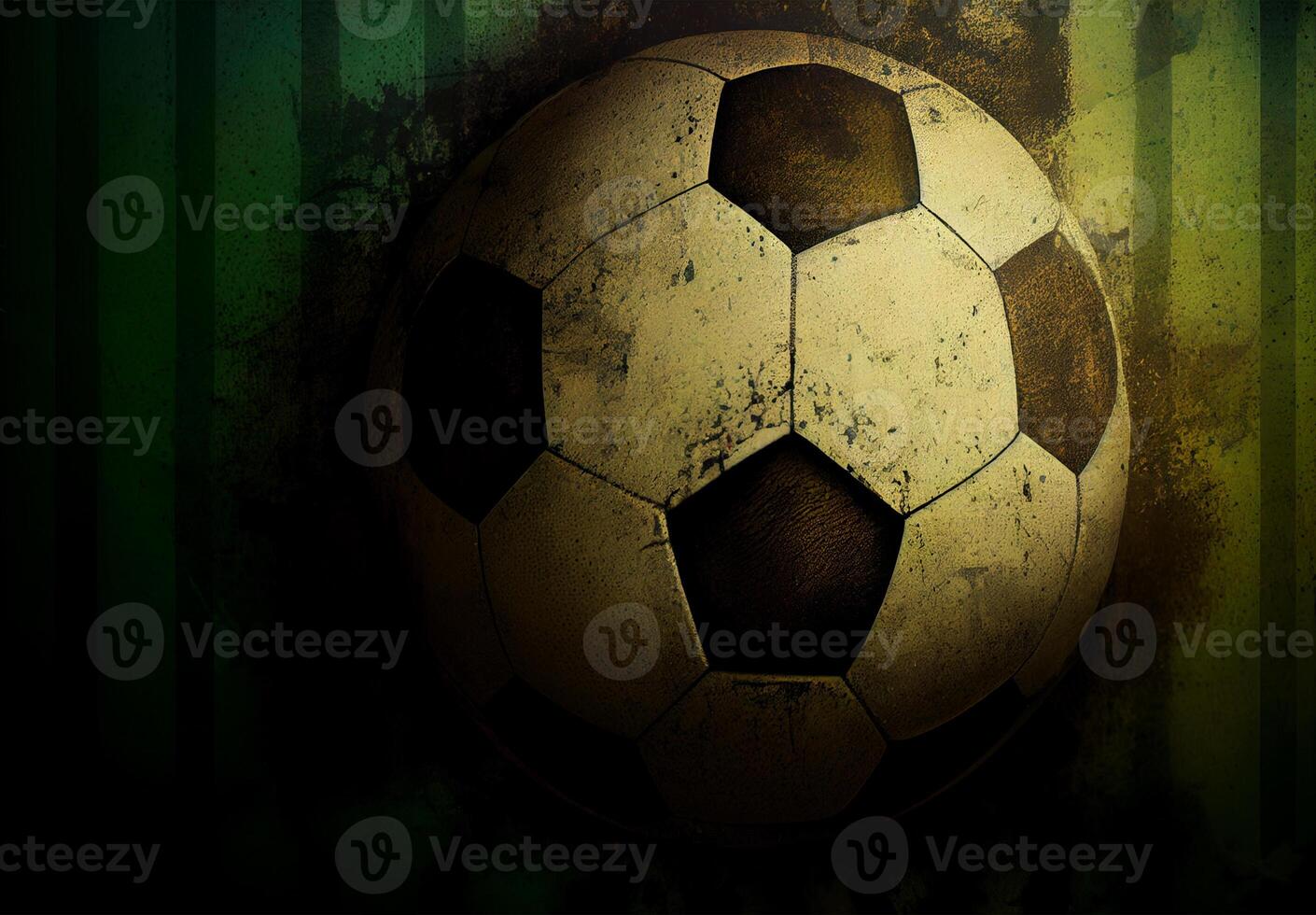 Abstract sports poster soccer ball - image photo