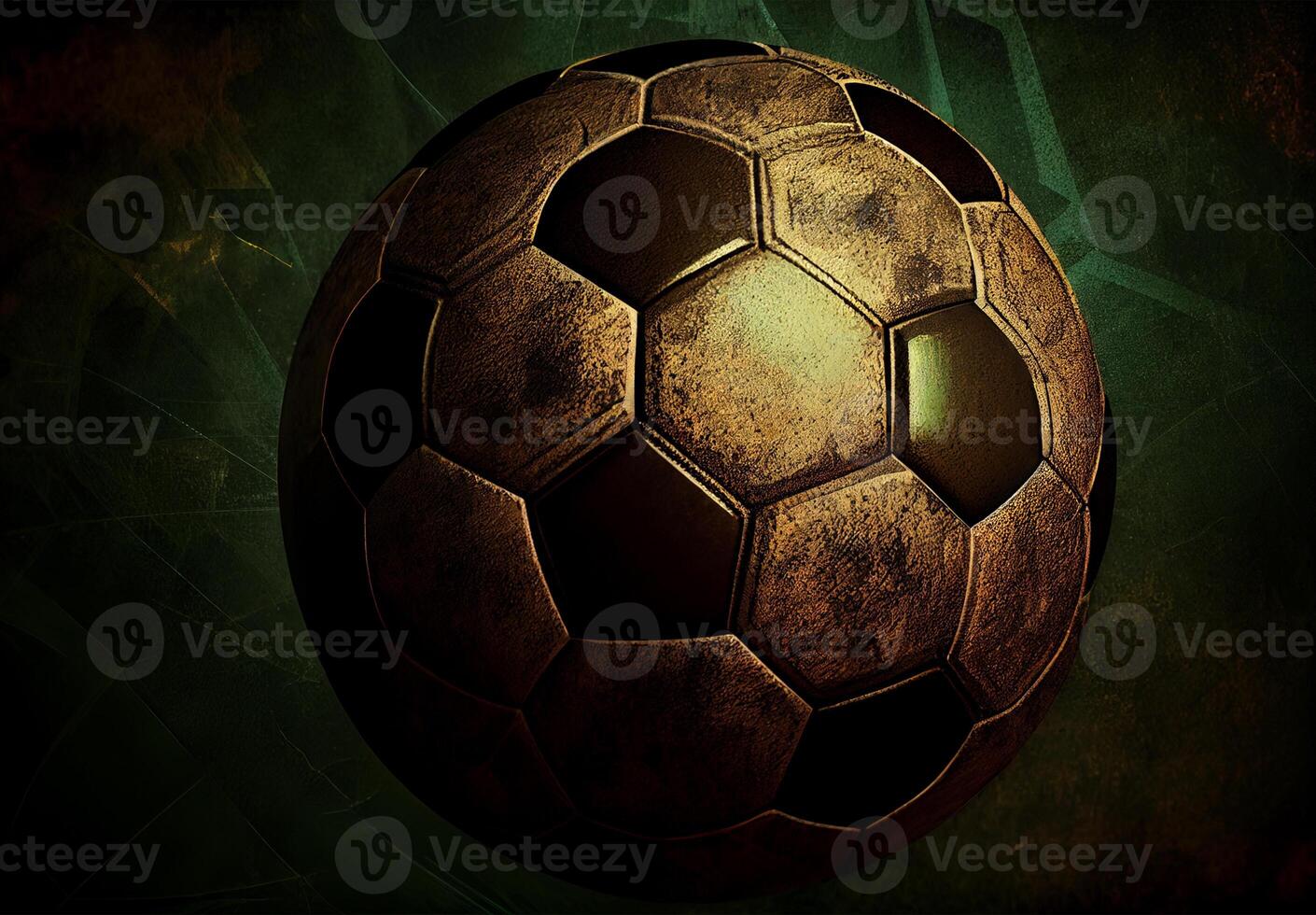 Abstract sports poster soccer ball - image photo