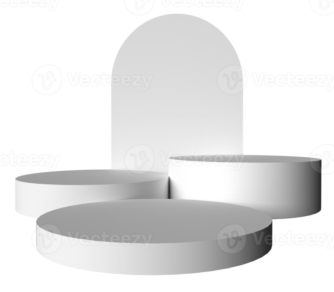 white color isolated podium stage stand showcase scene pedestal