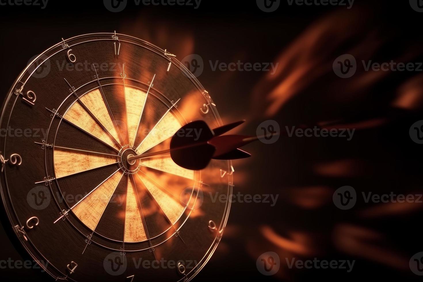 Dart board target. Generate Ai photo