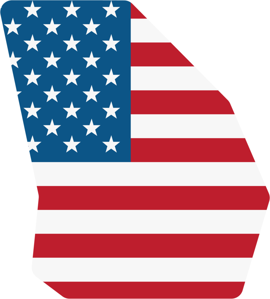 umrisszeichnung der georgia state map auf usa-flagge. png