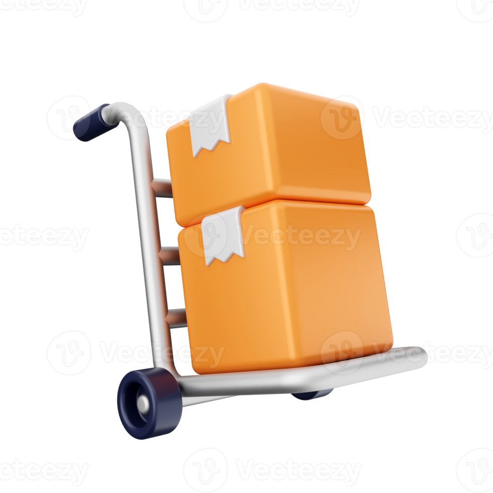 3d delivery box online shop png