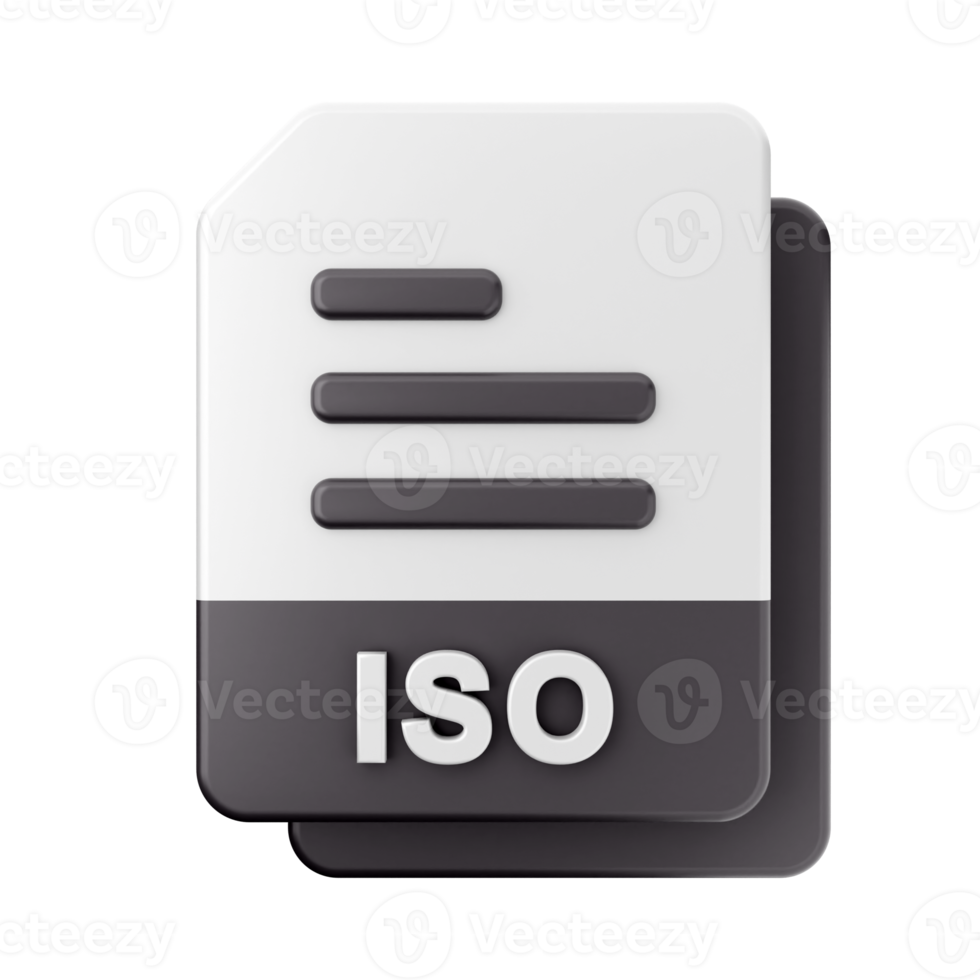 3d file ISO icon illustration png