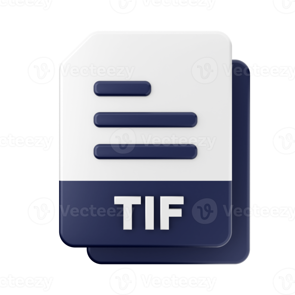 3d file TIF icon illustration png