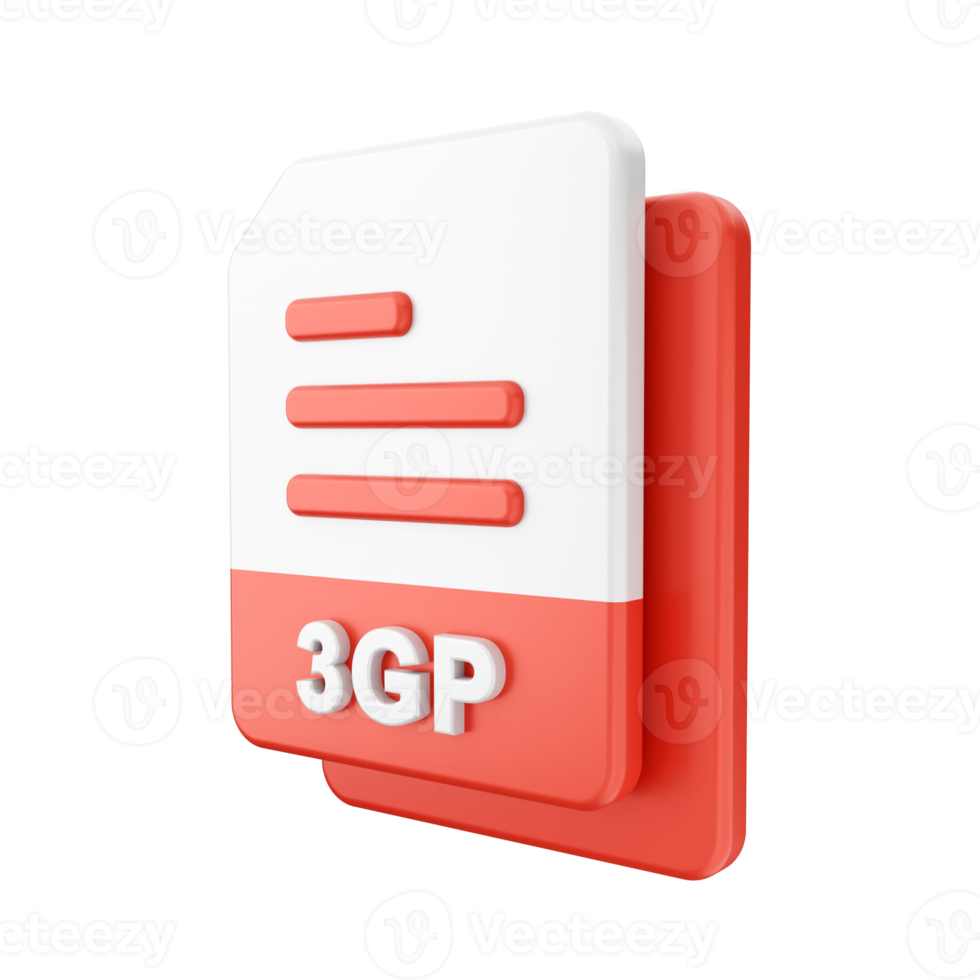3d file 3GP icon illustration png
