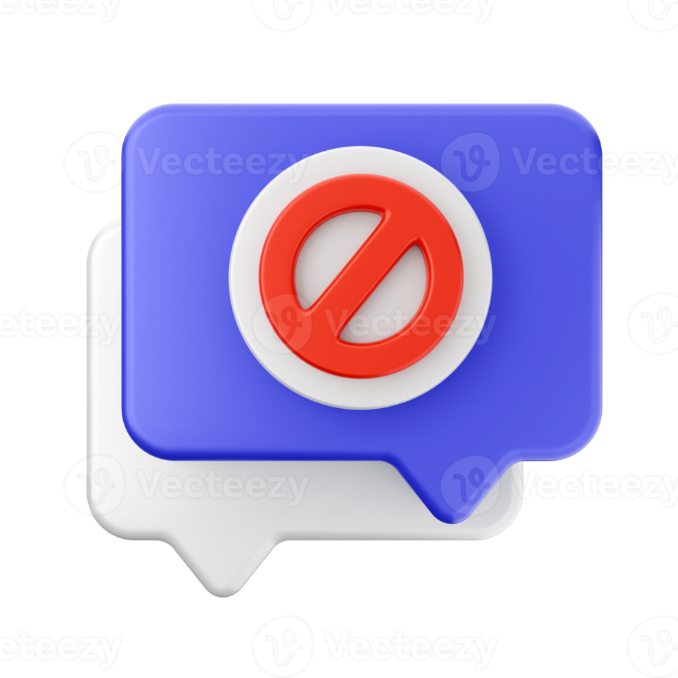 3d chat message notification icon png