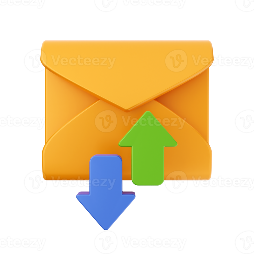 3d sending mail social media png