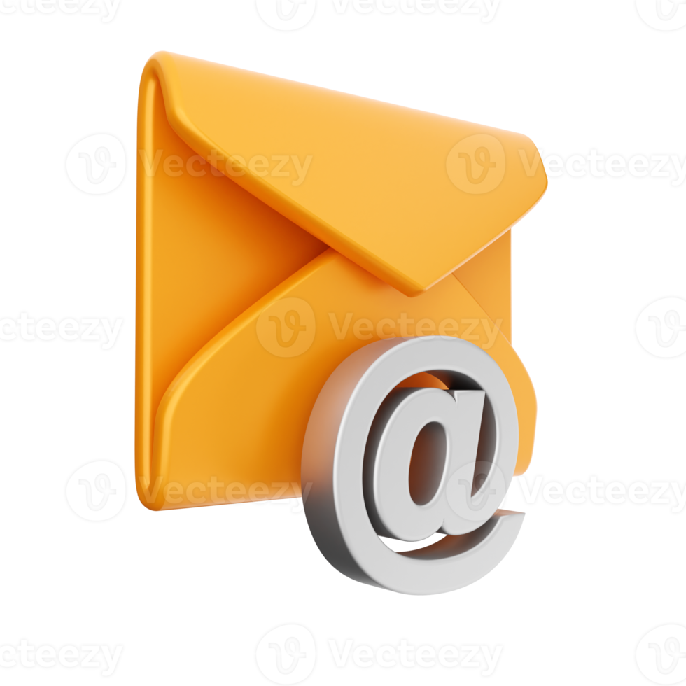 3d email address social media png