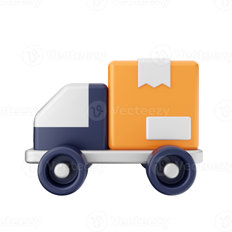 3d delivery car online shop png