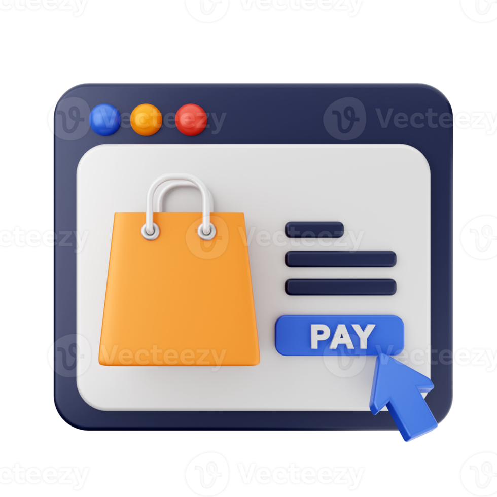 3d payment online shop png