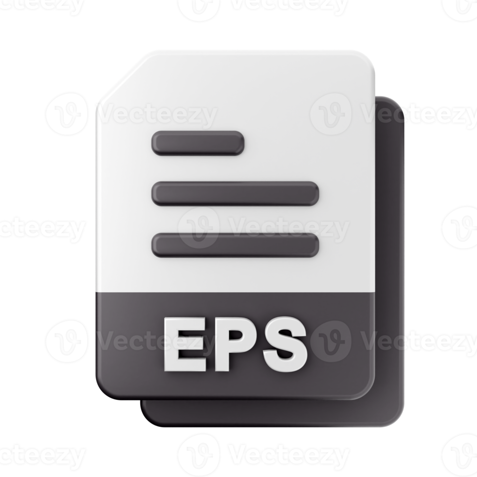 3d file EPS icon illustration png