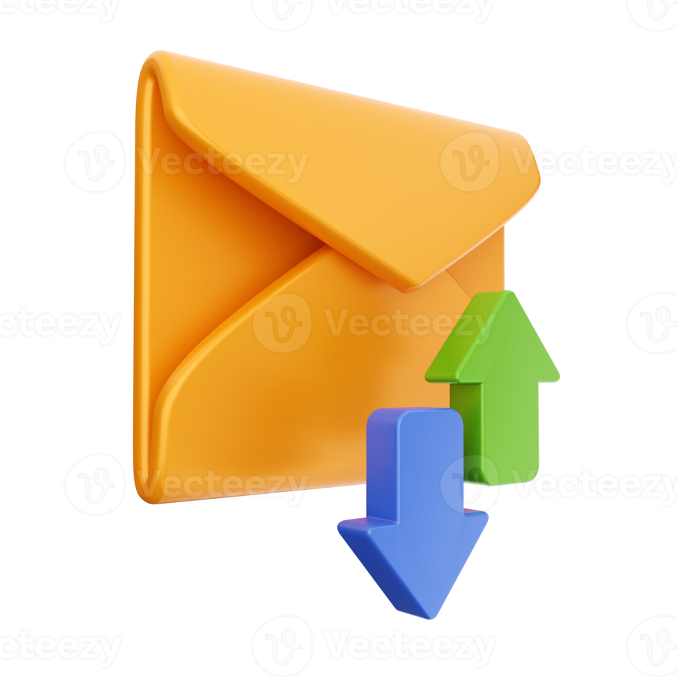 3d sending mail social media png