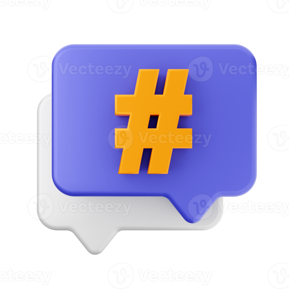 3d chat message notification icon png