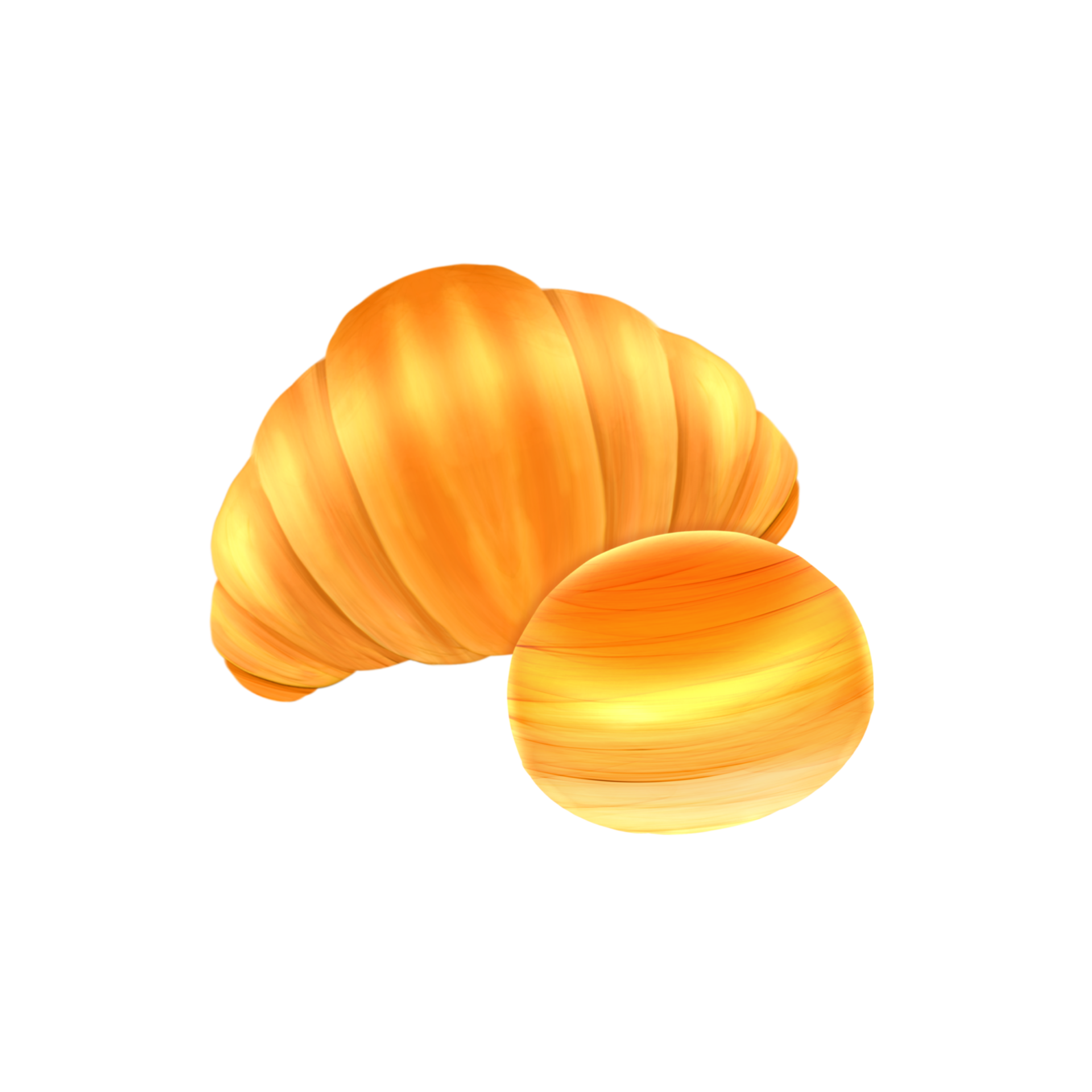 Cute breads bakery stationary sticker oil painting 22597541 PNG