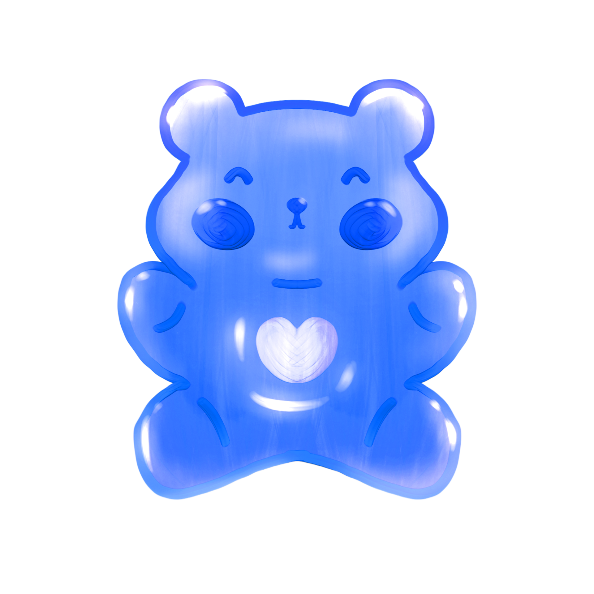 Blue Gummy Bear Sticker – Doodlecorn