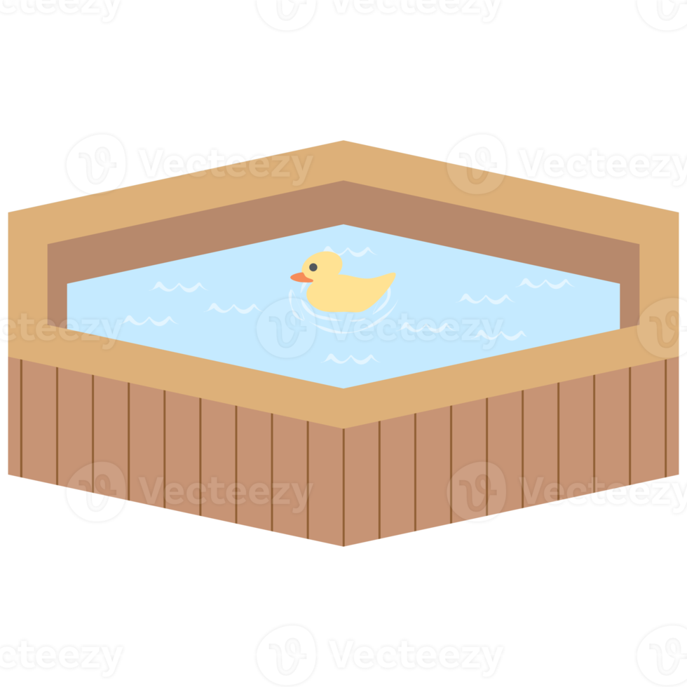 wooden bathtub swimming pool png