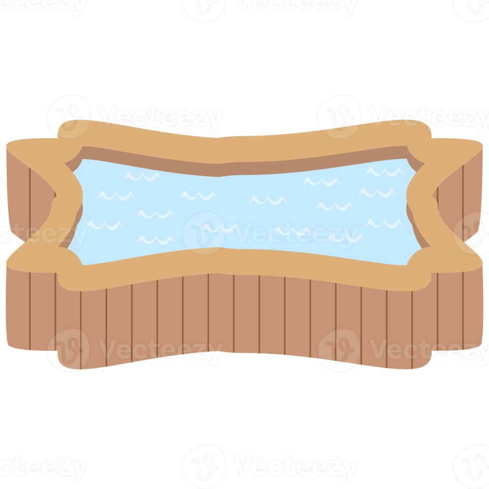 wooden bathtub swimming pool png