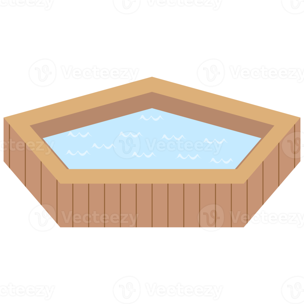 wooden bathtub swimming pool png