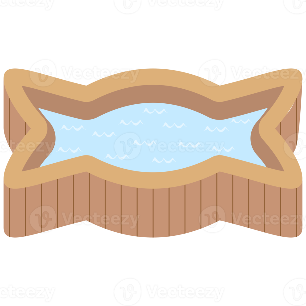 wooden bathtub swimming pool png