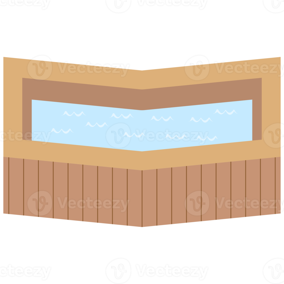 wooden bathtub swimming pool png