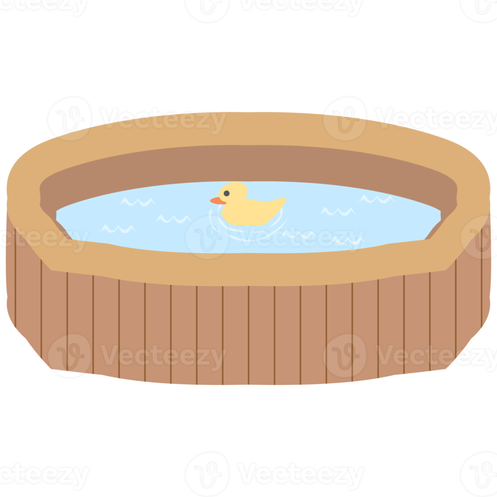 wooden bathtub swimming pool png