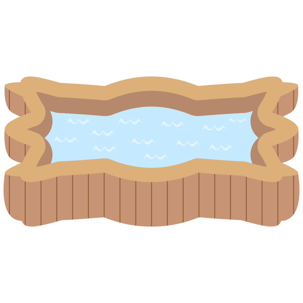 wooden bathtub swimming pool png