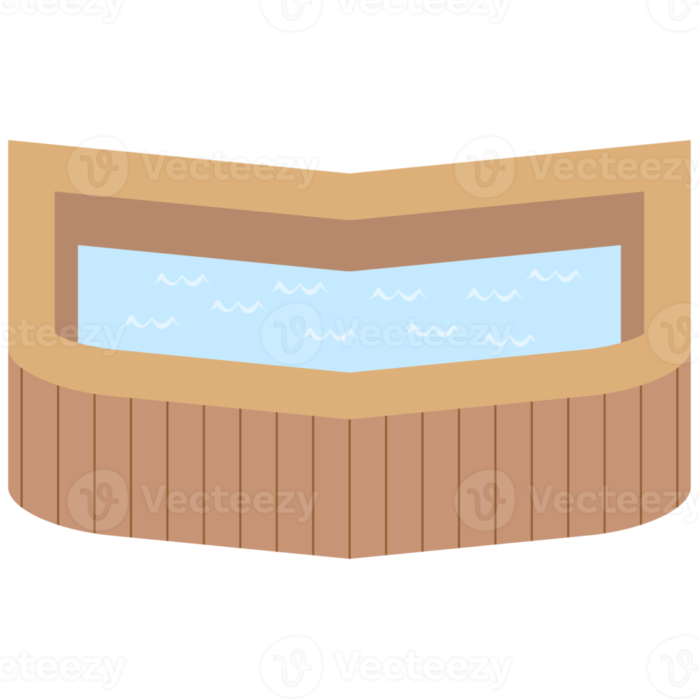 wooden bathtub swimming pool png