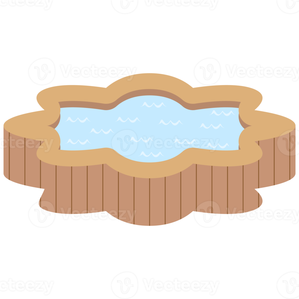 wooden bathtub swimming pool png