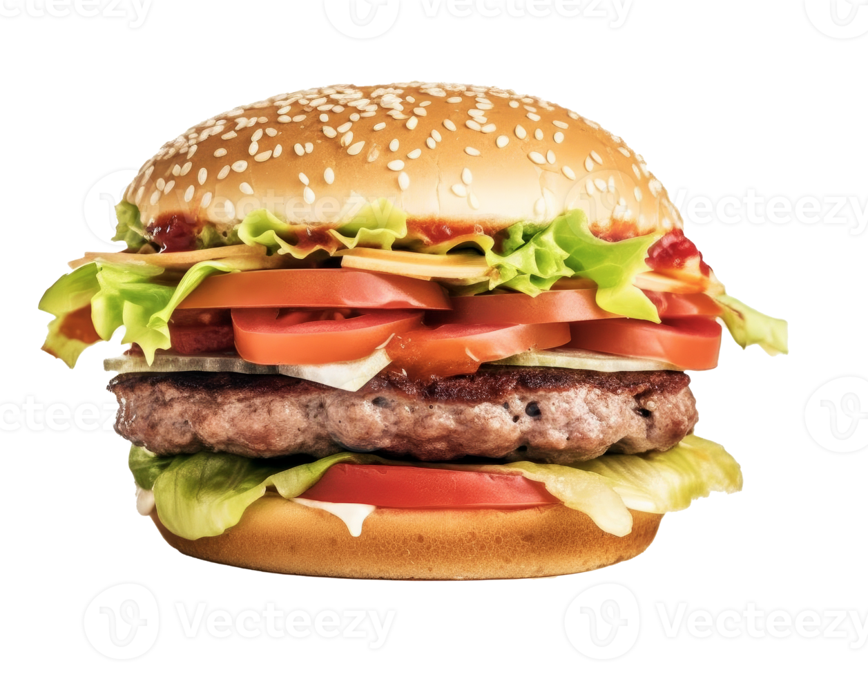 lecker Rindfleisch Burger. png