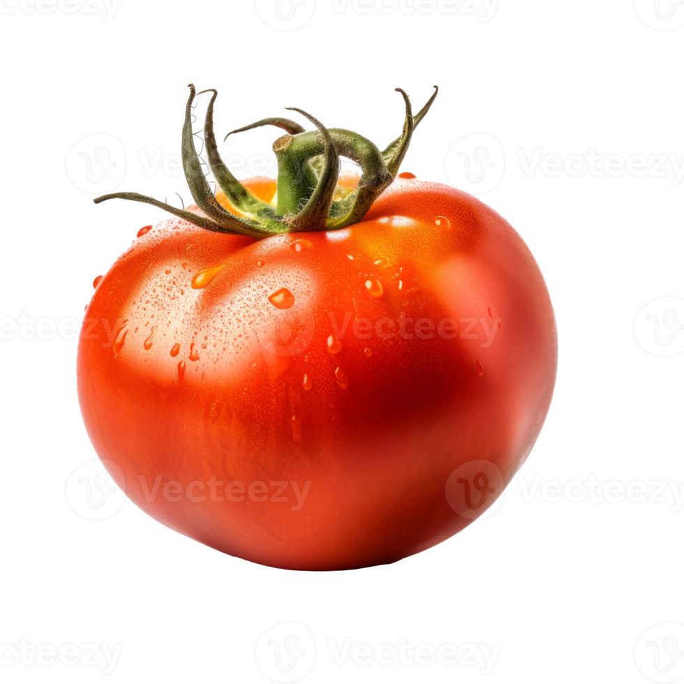 Red tomato isolated. png