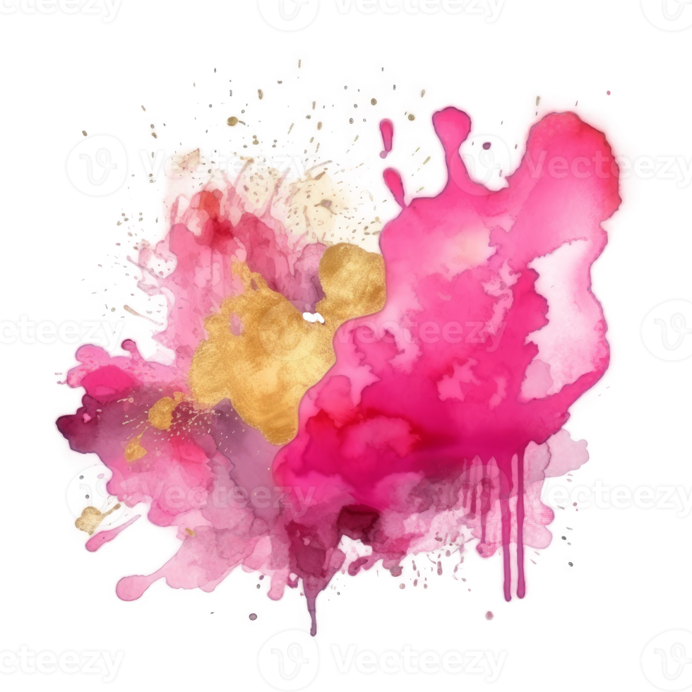 Watercolor pink splash. png