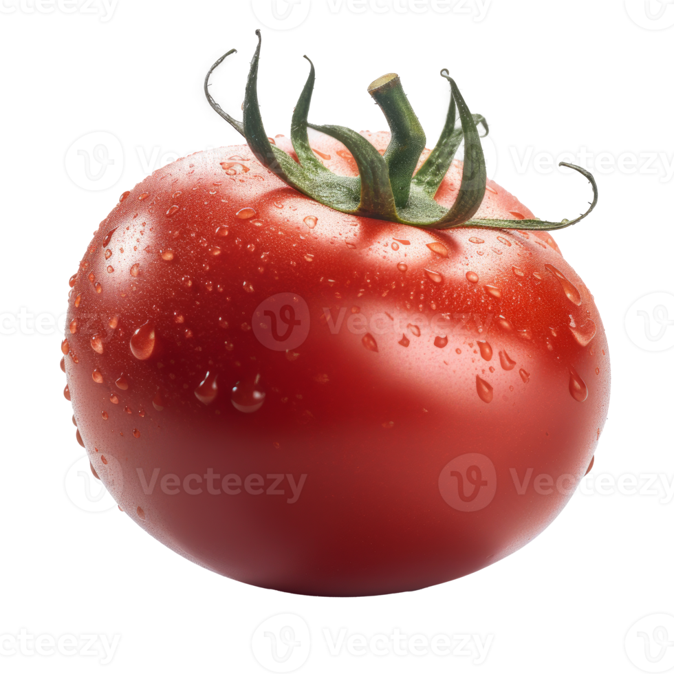 Red tomato isolated. png