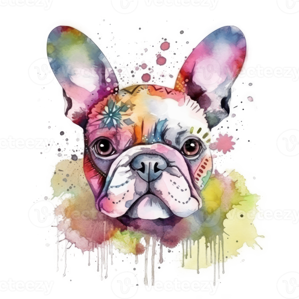 Französisch Bulldogge Aquarell. png