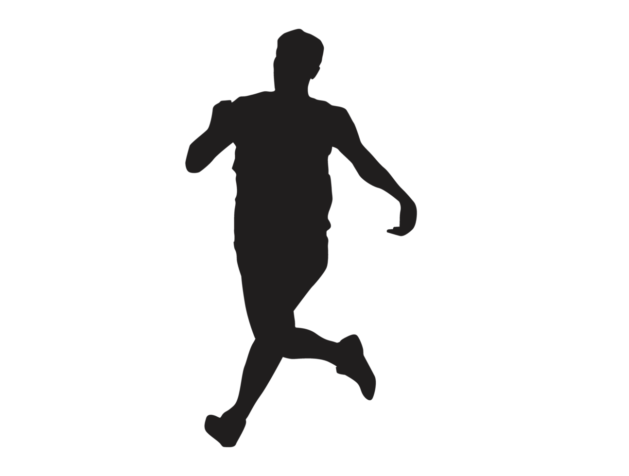 Silhouette of a Runner png