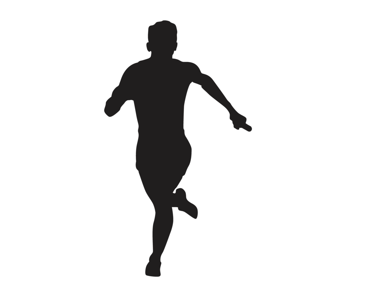 Silhouette of a Runner png