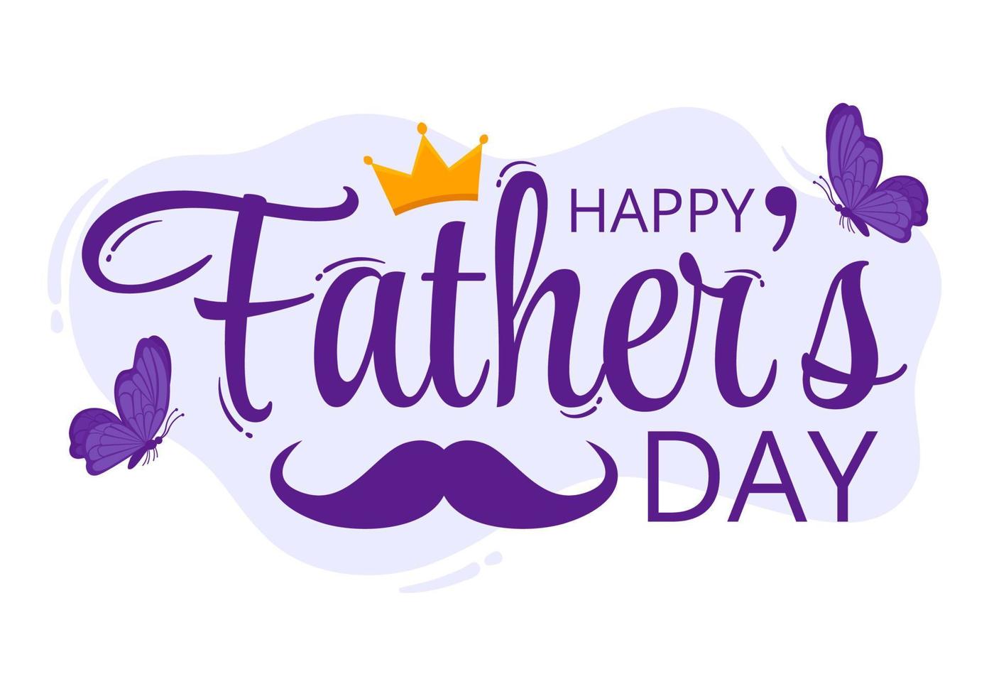 Happy Fathers Day Illustration with Father and his Son Playing Together in Flat Kids Cartoon Hand Drawn for Web Banner or Landing Page Templates vector